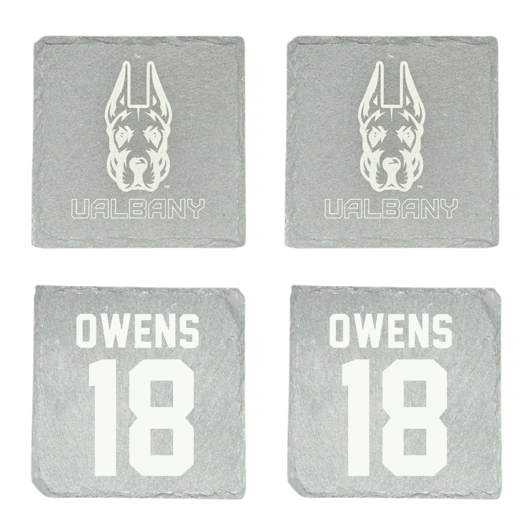 University at Albany Soccer Stone Coaster (4 Pack)  - #18 Claire Owens