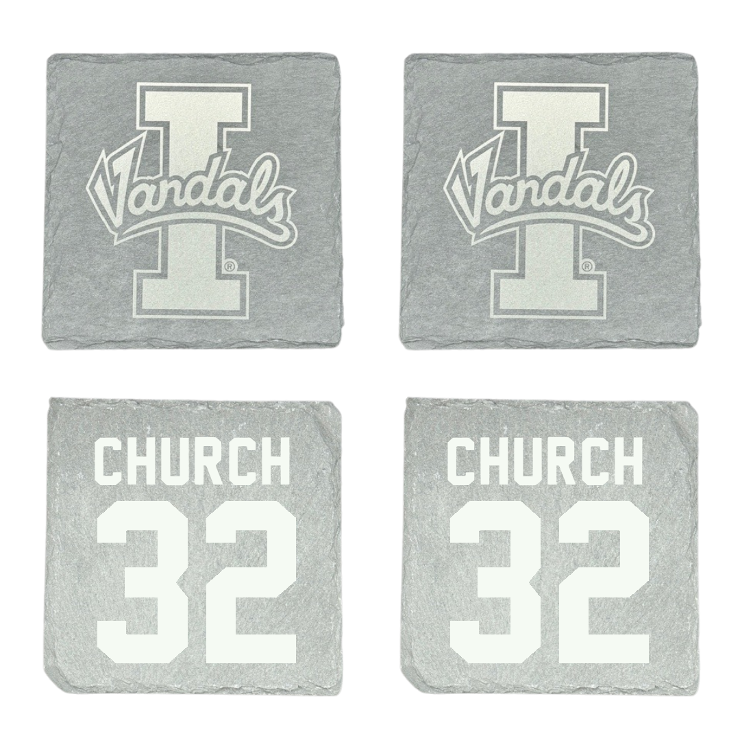 University of Idaho Basketball Stone Coaster (4 Pack)  - #32 Cooper Church