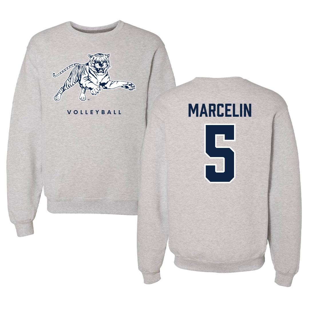 Jackson State University Volleyball Gray Crewneck - #5 Nyjha Marcelin