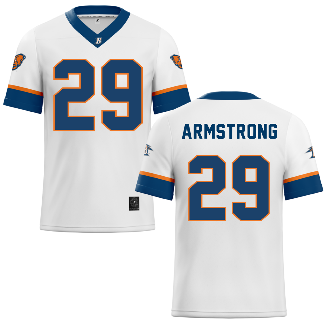 Bucknell University White Lacrosse Jersey - #29 Thomas Armstrong