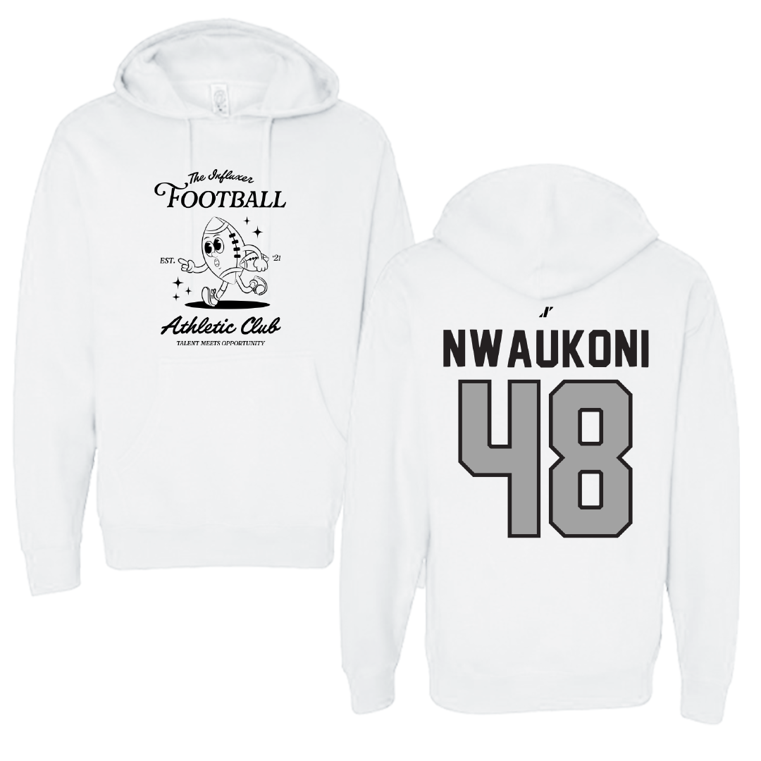 Football White Influxer Athletic Club Hoodie - #48 Richard Nwaukoni