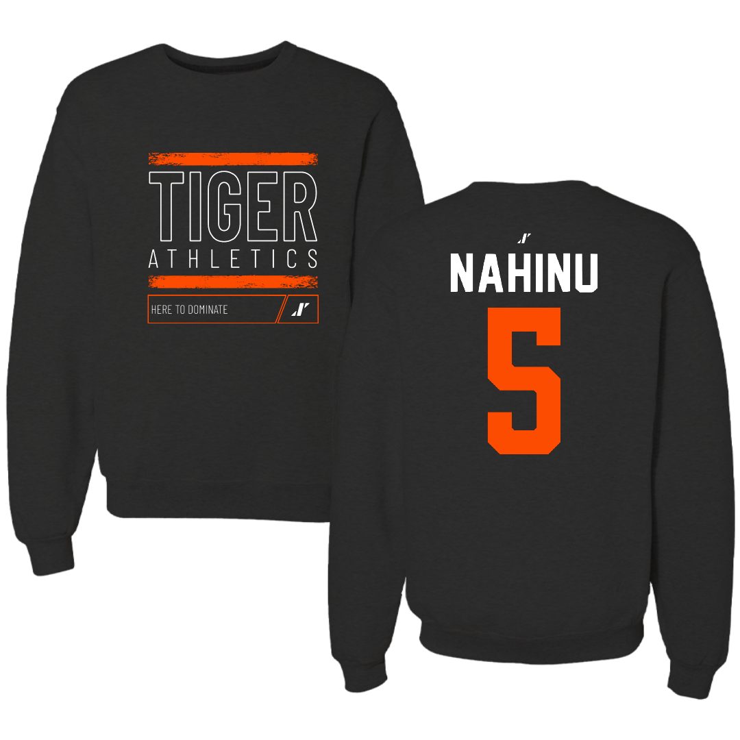 East Central University Volleyball Black Dominate Crewneck - #5 Angel Nahinu