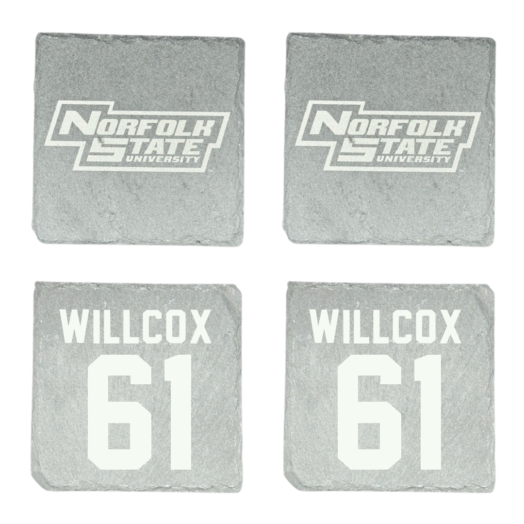 Norfolk State University Football Stone Coaster (4 Pack)  - #61 Grandin Willcox