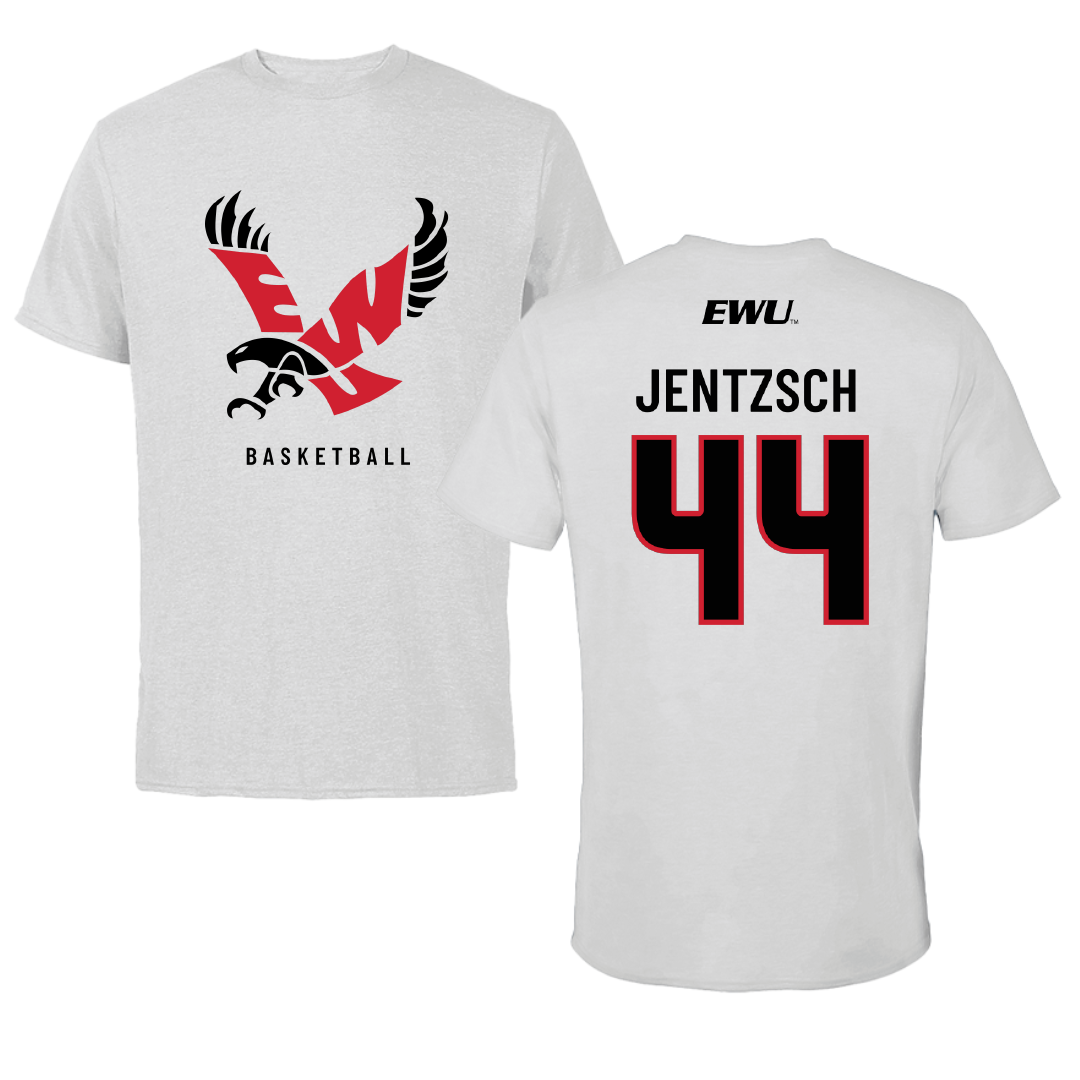 Eastern Washington University Basketball Light Gray Performance Tee - #44 Camille Jentzsch