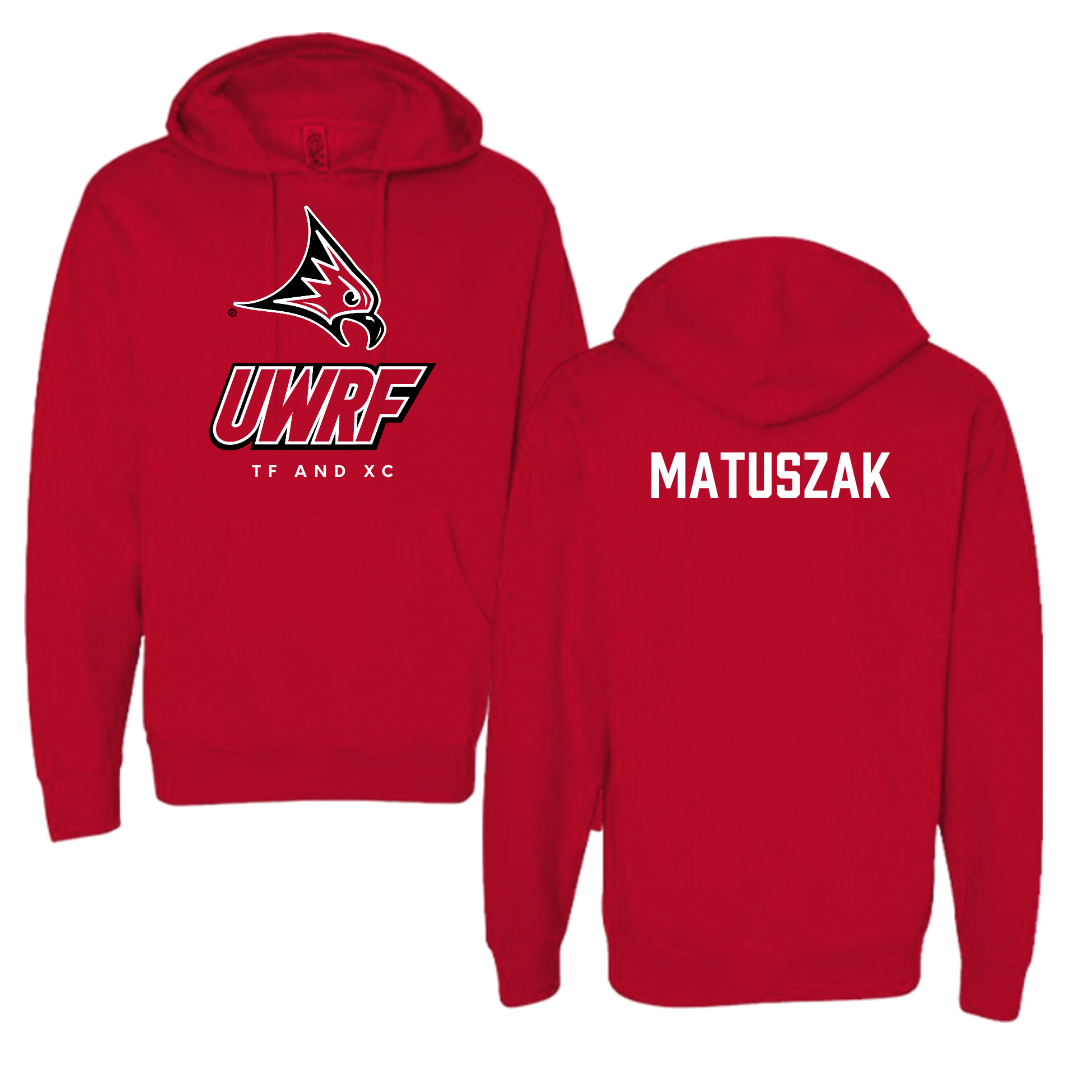 University of Wisconsin-River Falls TF and XC Red Hoodie - Chase Matuszak