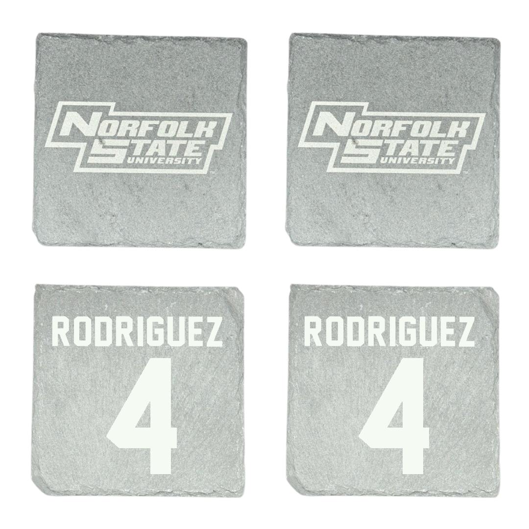 Norfolk State University Baseball Stone Coaster (4 Pack)  - #4 Raphael Rodriguez
