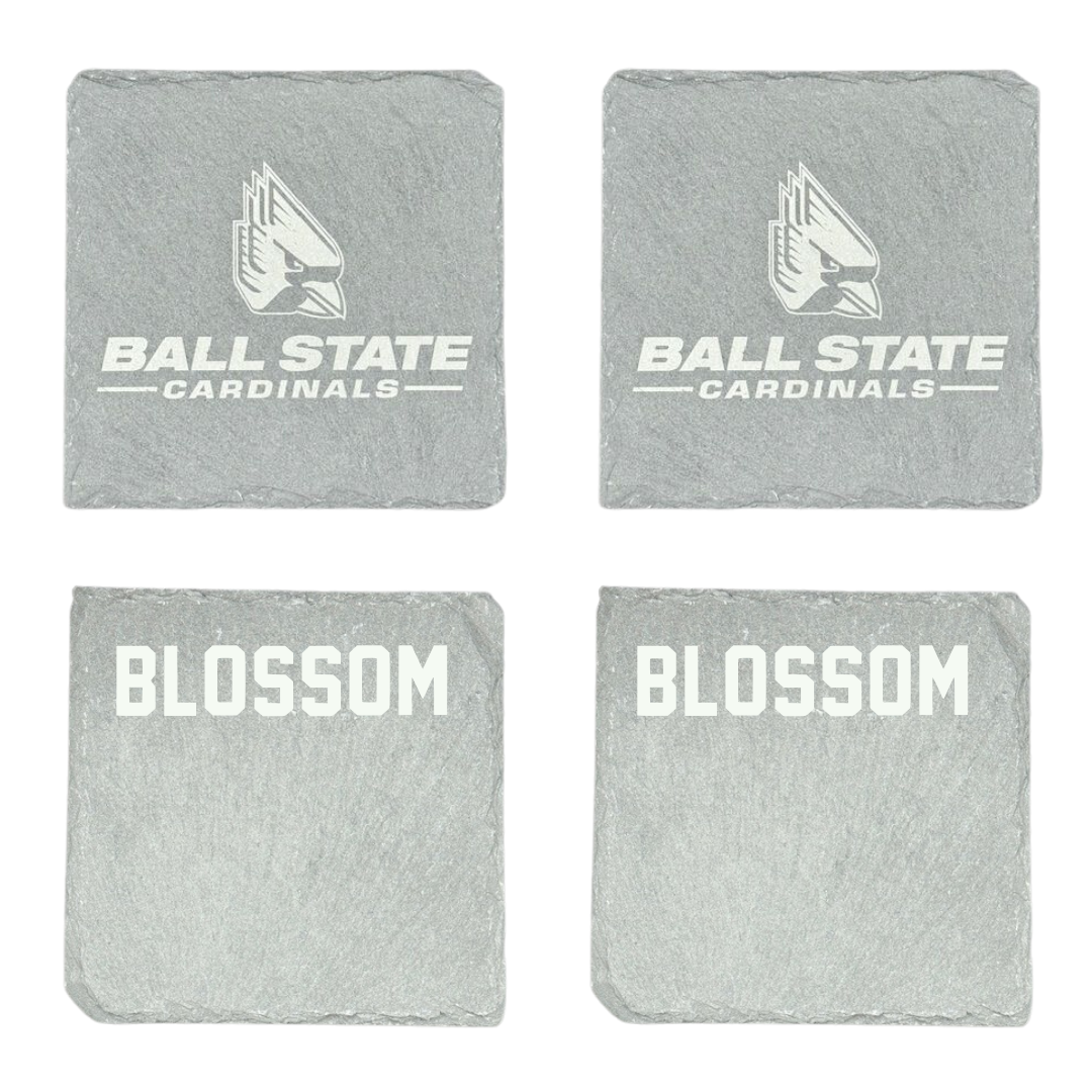 Ball State University Swimming & Diving Stone Coaster (4 Pack)  - Seth Blossom