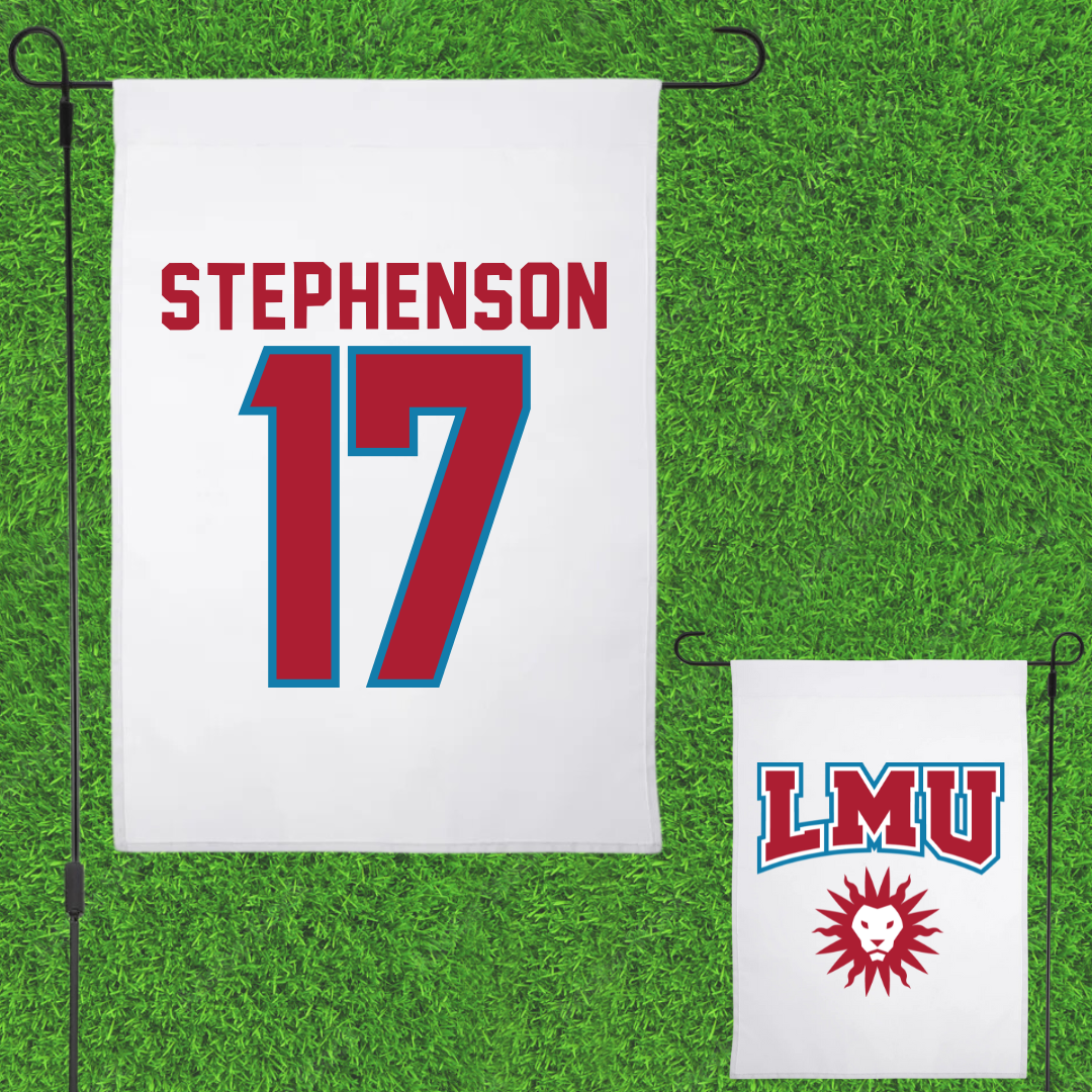 Loyola Marymount University Volleyball White Garden Flag - #17 Sophie Stephenson