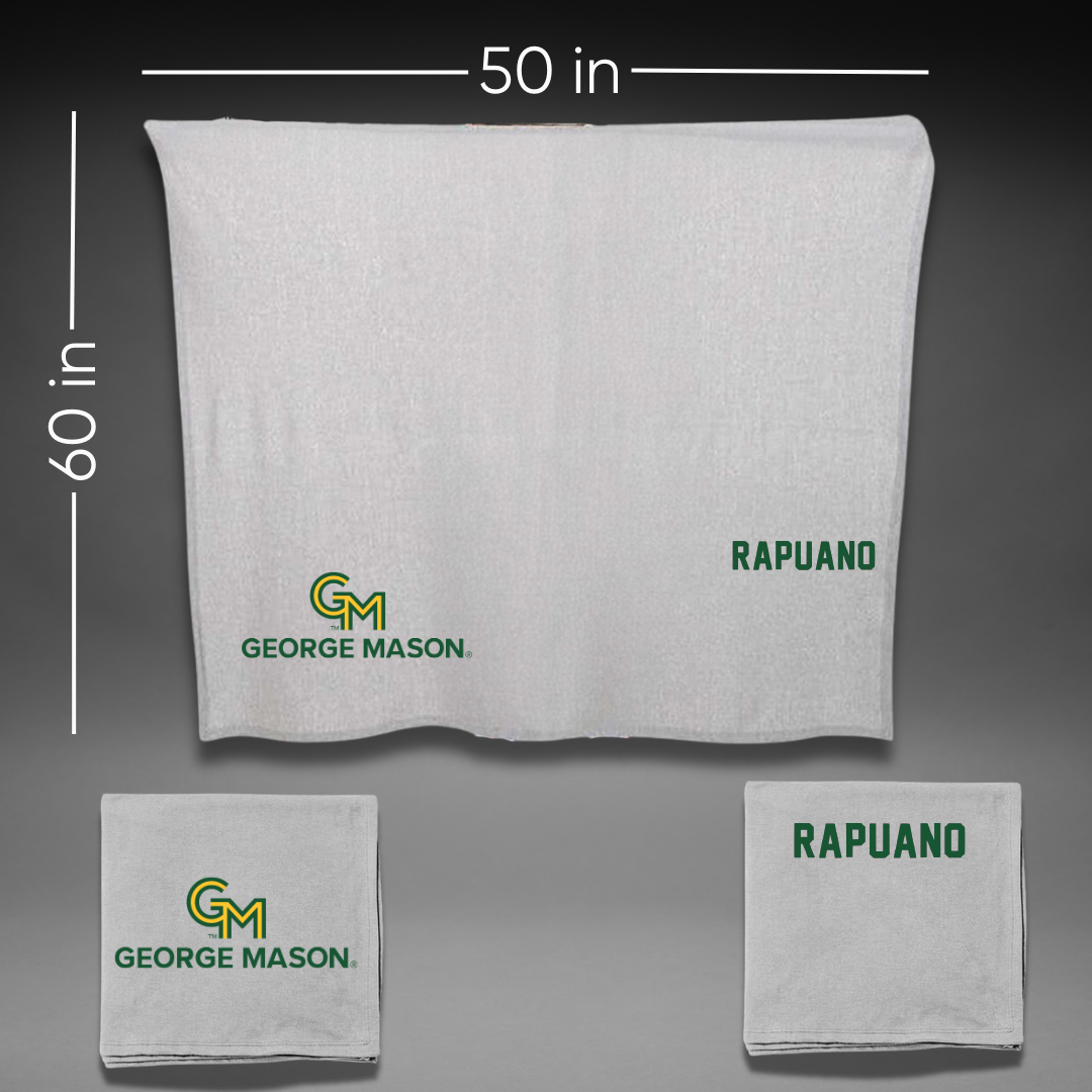 George Mason University Wrestling Gray Blanket - Michael Rapuano