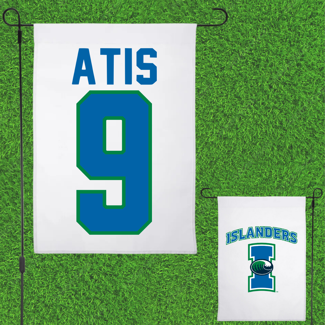 Texas A&M University-Corpus Christi Soccer White Garden Flag - #9 Mai-Lisa Atis