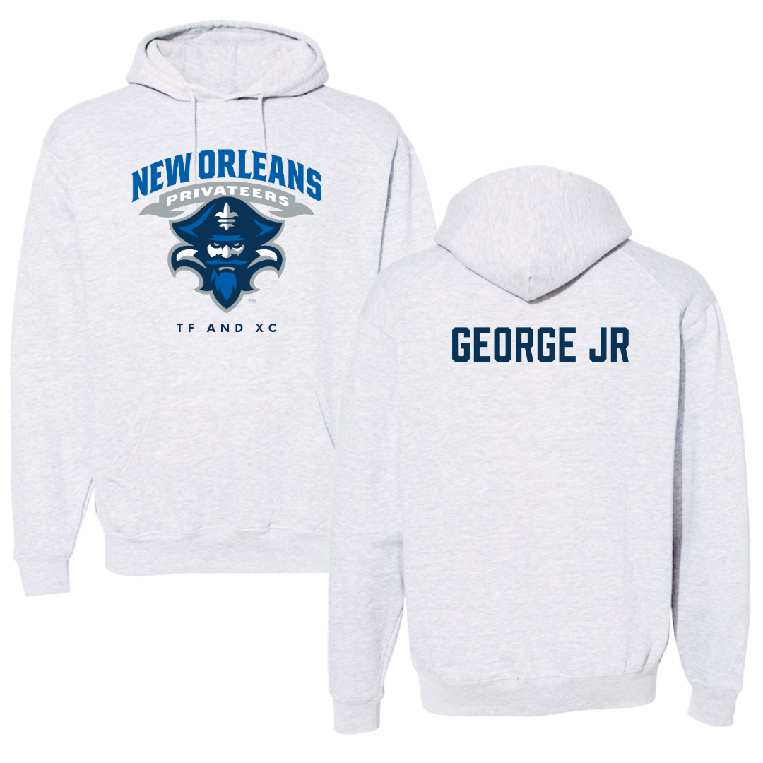 University of New Orleans TF and XC Gray Hoodie - Darryl George Jr
