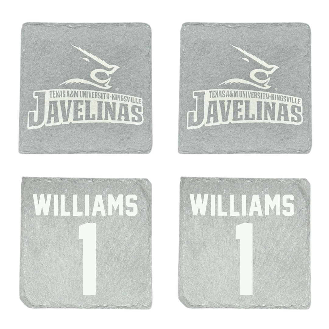 Texas A&M University-Kingsville Football Stone Coaster (4 Pack)  - #1 Kannon Williams