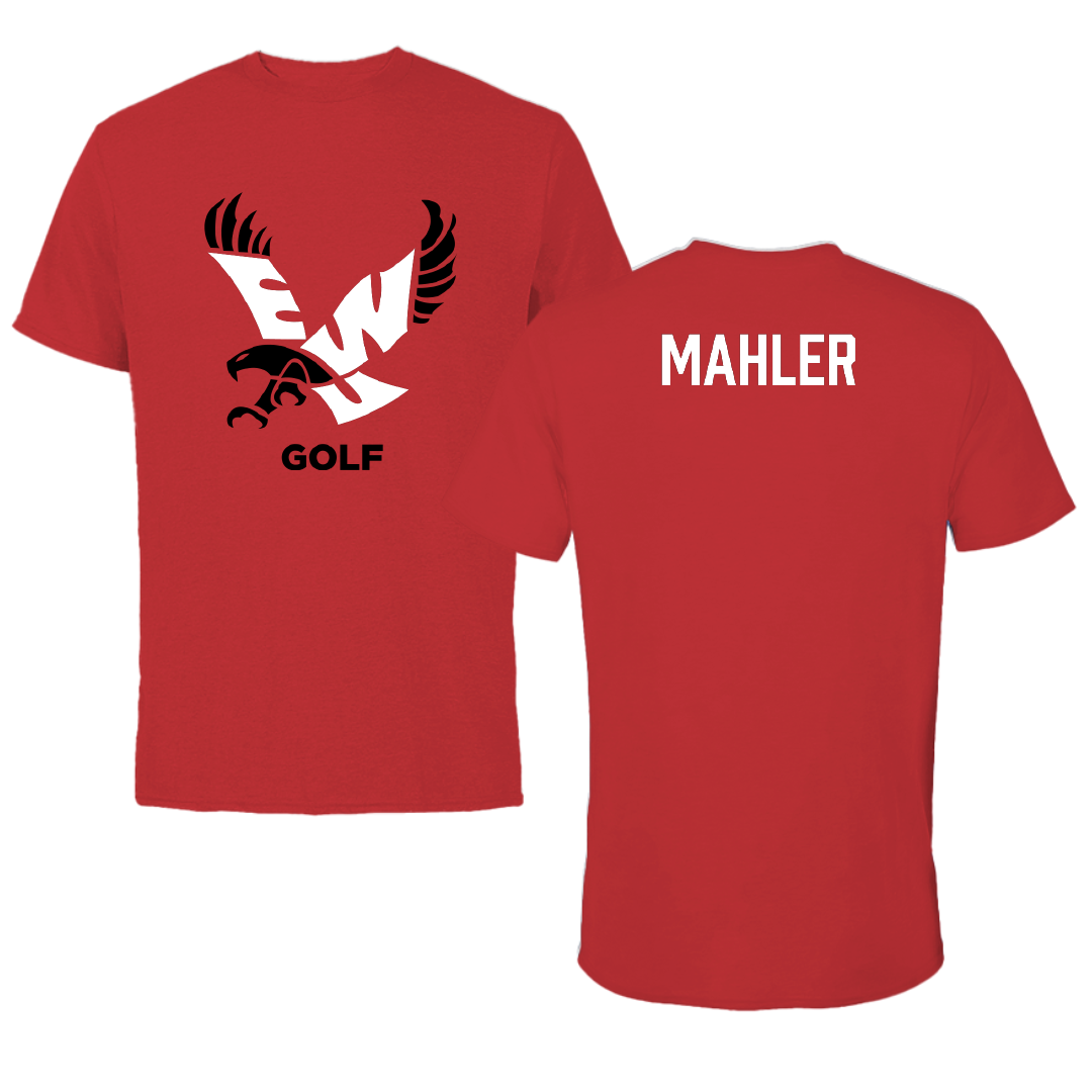 Eastern Washington University Golf Red Performance Tee - Brooke Mahler