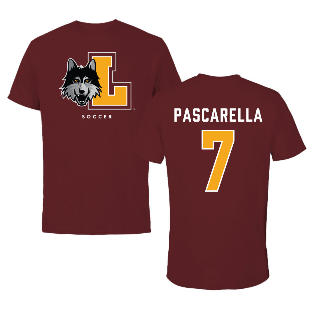 Loyola University-Chicago Soccer Maroon Mascot Performance Tee - #7 Jordan Pascarella