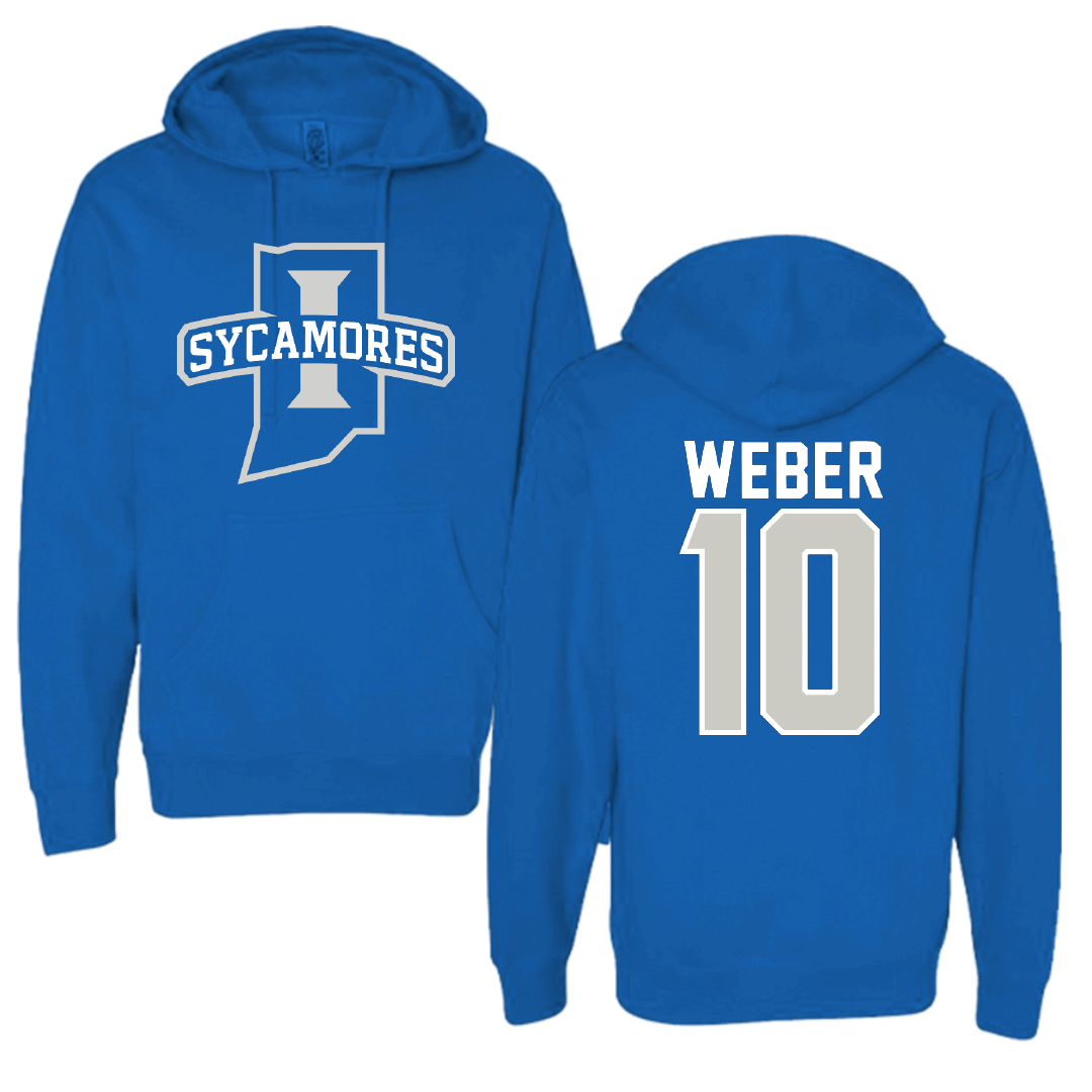 Indiana State University Volleyball Blue Hoodie - #10 Emily Weber