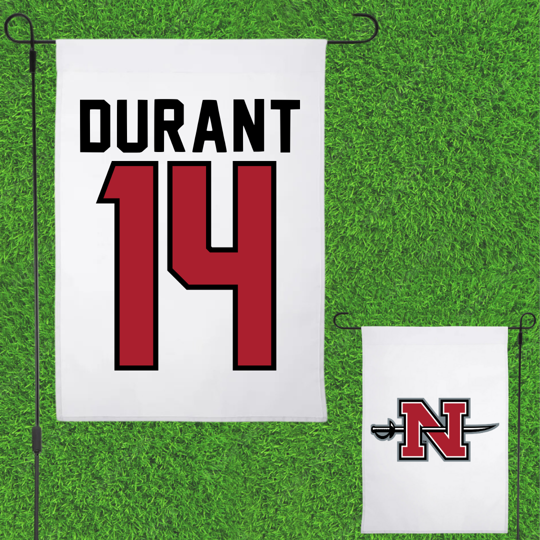 Nicholls State University Beach Volleyball White Garden Flag - #14 Bethanie Durant