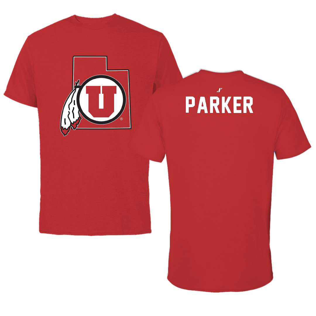 University of Utah Swimming & Diving Red State Tee - Colin Parker