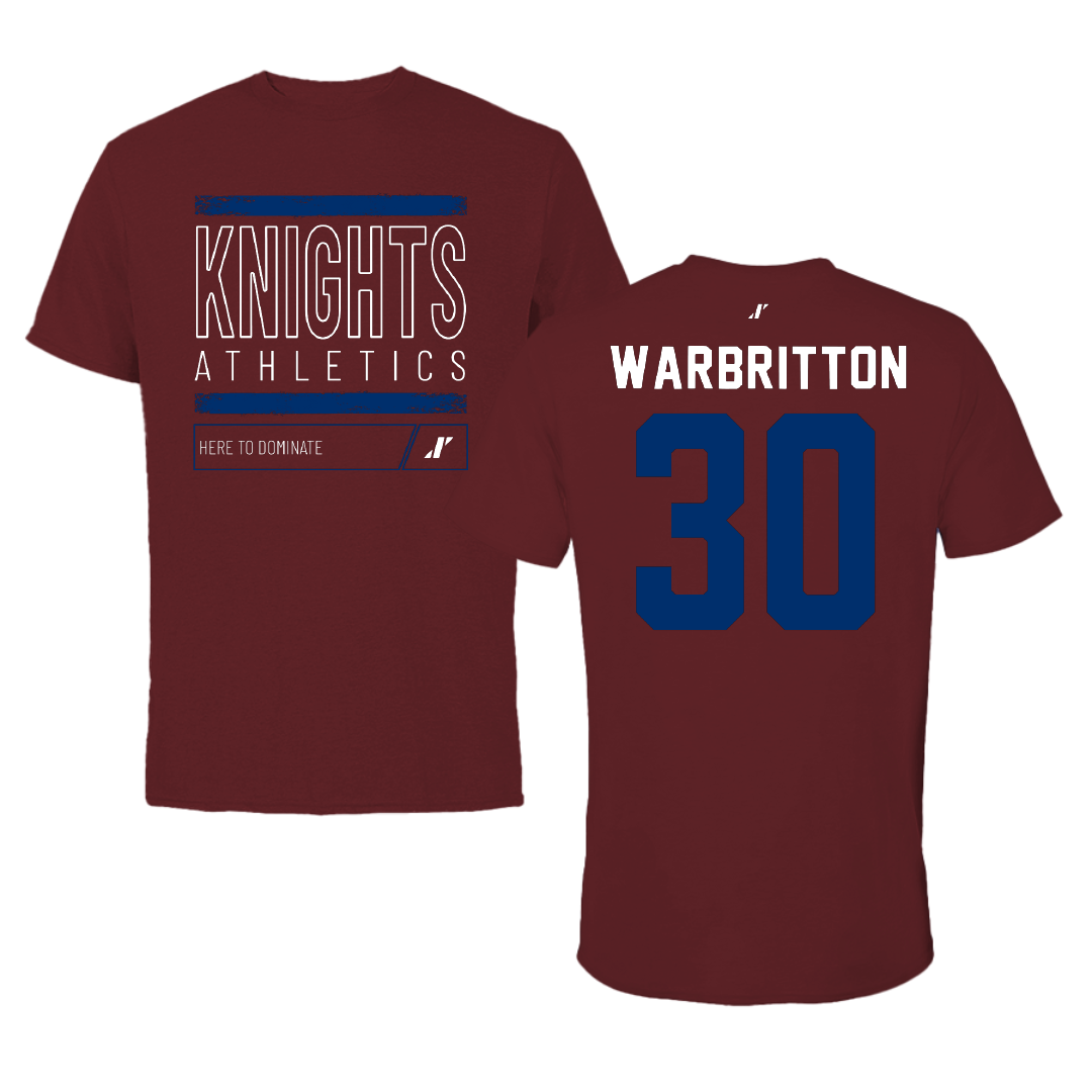 Fairleigh Dickinson University-Metropolitan Campus Volleyball Maroon Dominate Tee - #30 Kinsley Warbritton