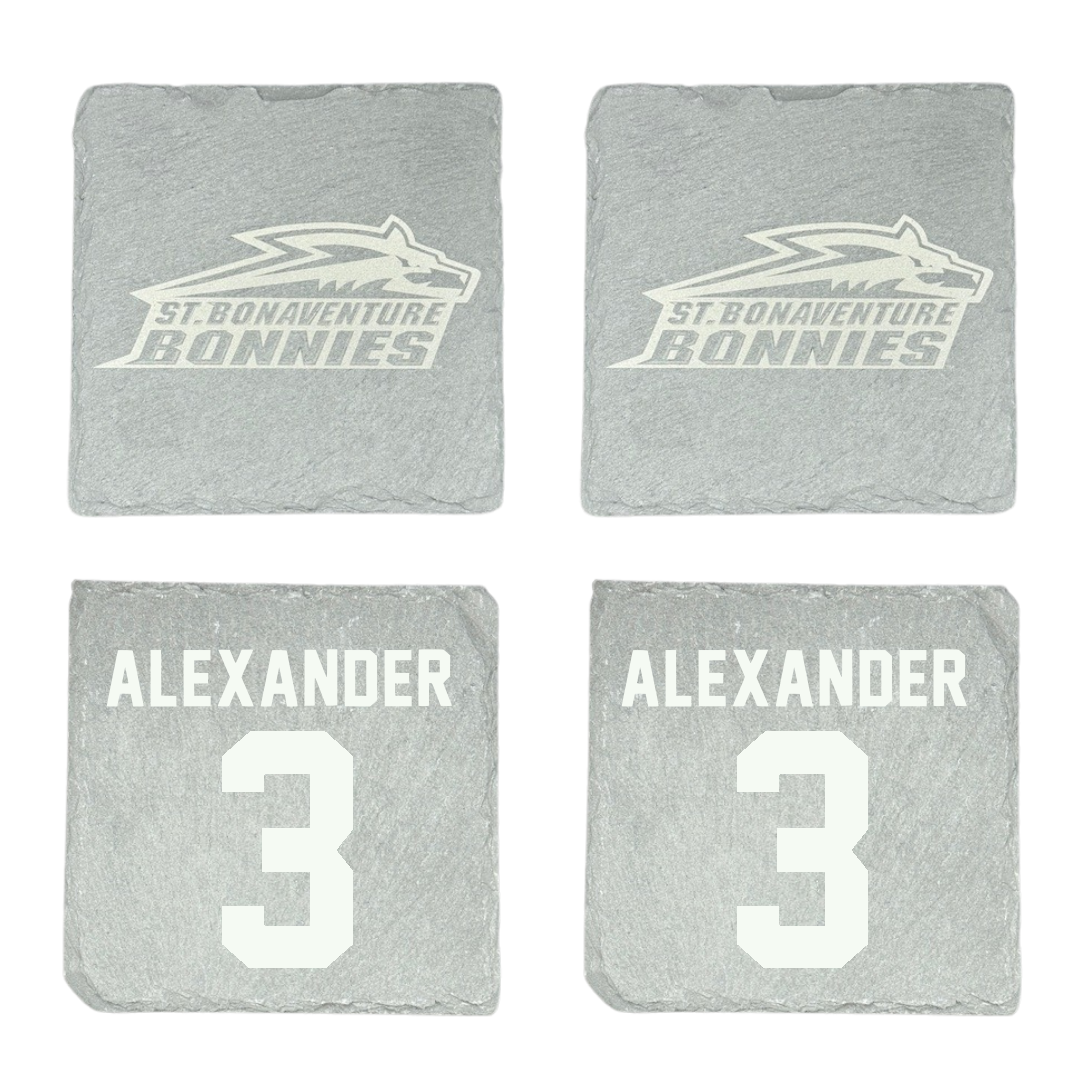 St. Bonaventure University Soccer Stone Coaster (4 Pack)  - #3 Chanel Alexander