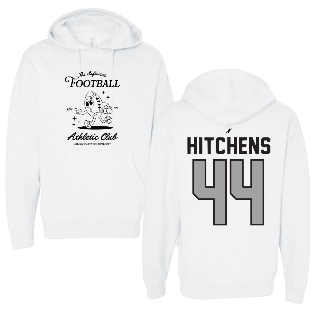 Football White Influxer Athletic Club Hoodie - #44 Mayson Hitchens