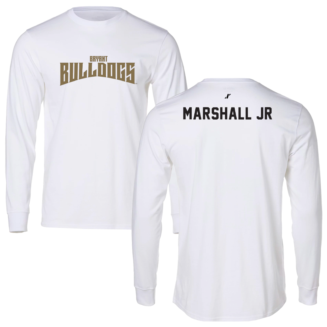 Bryant University TF and XC White Classic Long Sleeve - Mike Marshall Jr