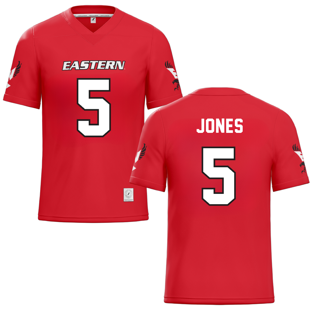 Eastern Washington University Red Football Jersey - #5 Zion Jones
