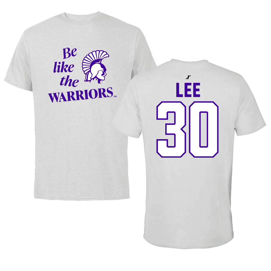 Winona State University Baseball Light Gray Be Like Us Tee - #30 Peyton Lee