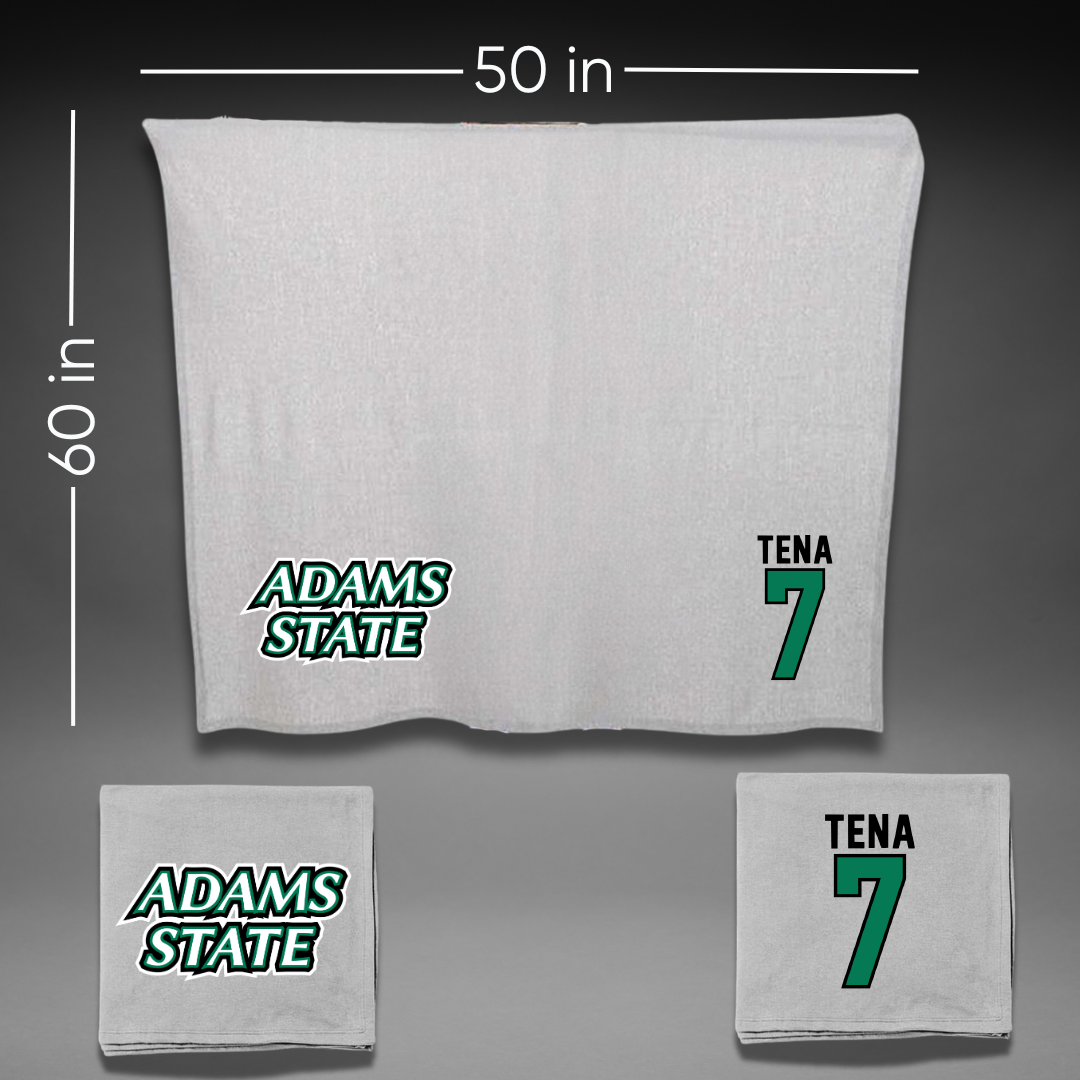 Adams State University Soccer Gray Blanket - #7 Colette Tena