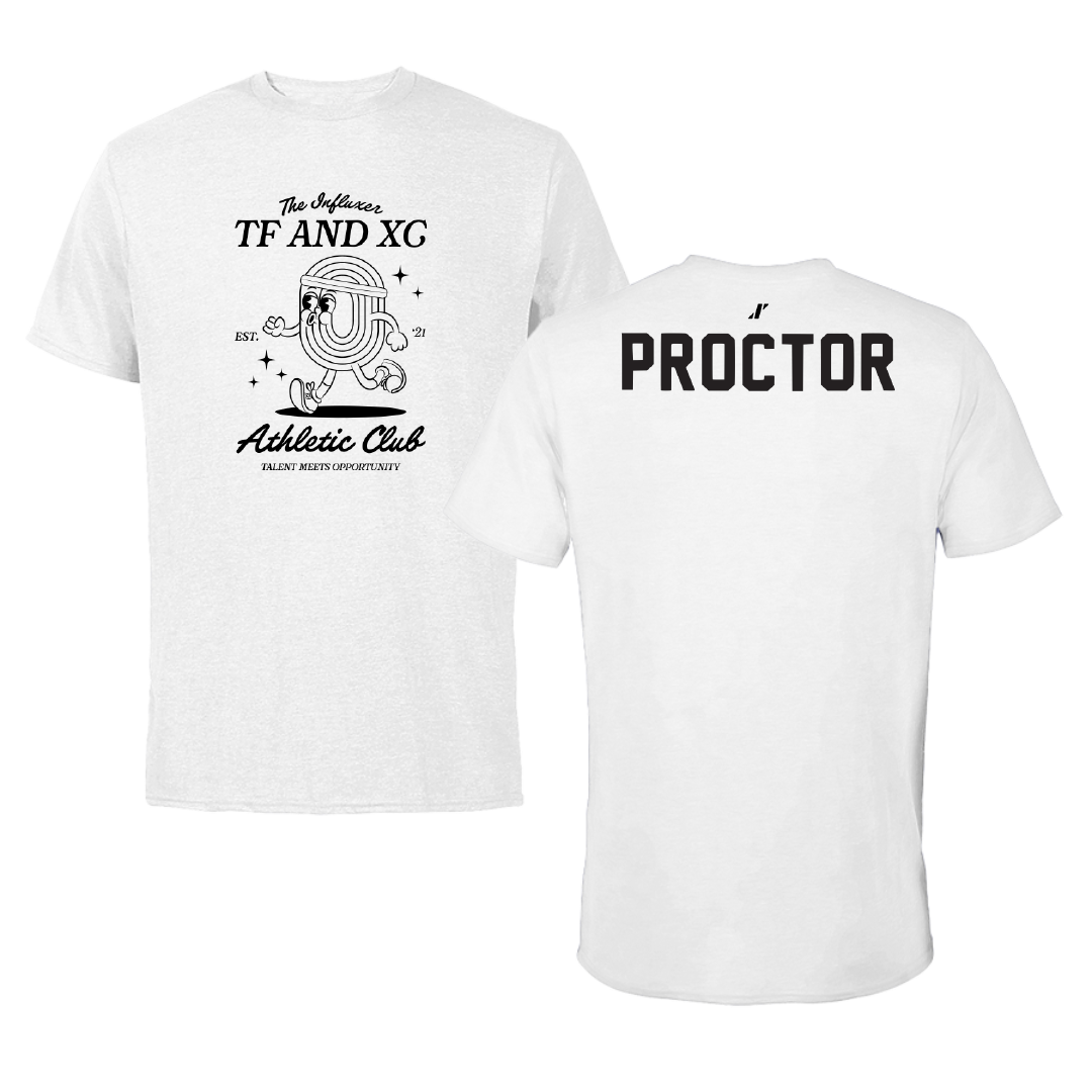 TF and XC White Influxer Athletic Club Tee - JR Proctor