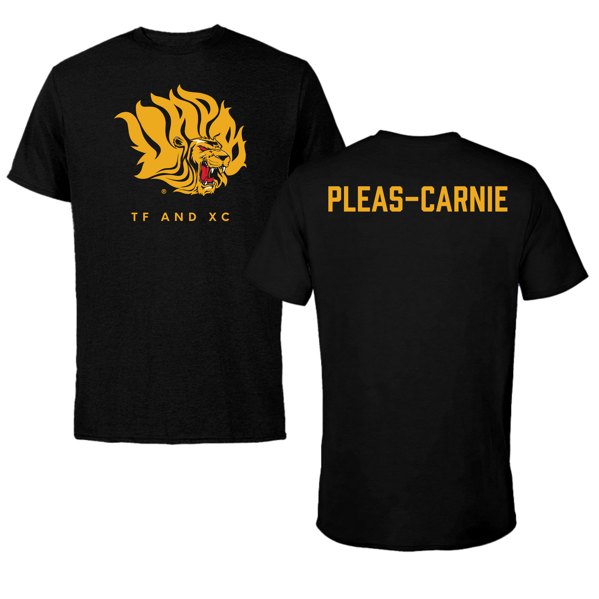 University of Arkansas-Pine Bluff TF and XC Black Performance Tee - Akili Pleas-Carnie