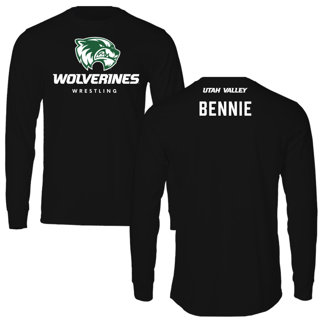Utah Valley University Wrestling Black Long Sleeve - Kael Bennie
