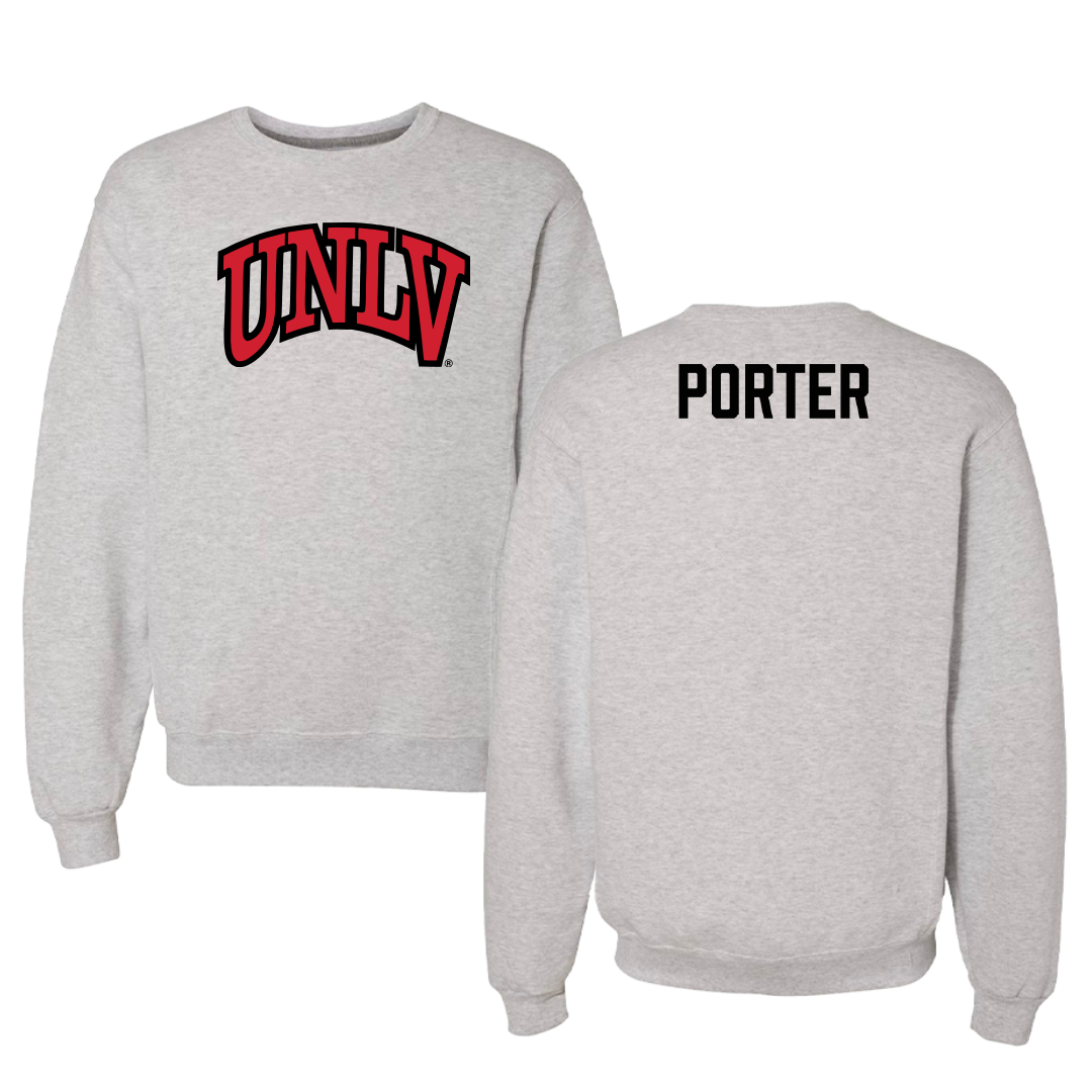 University of Nevada-Las Vegas TF and XC Gray Crewneck - Kennedi Porter