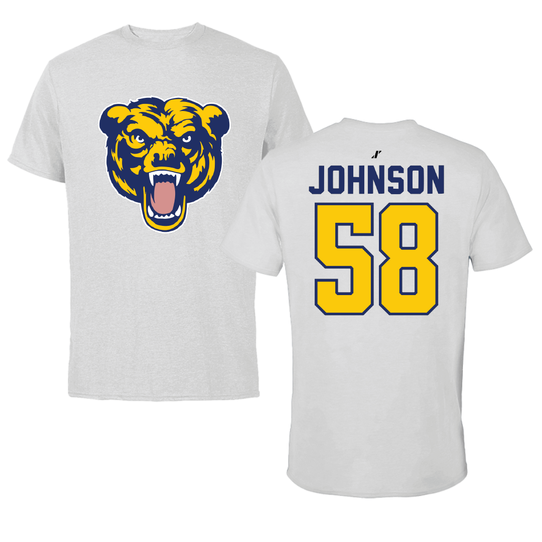 Carolina University Baseball Light Gray Performance Tee - #58 Brandon Johnson