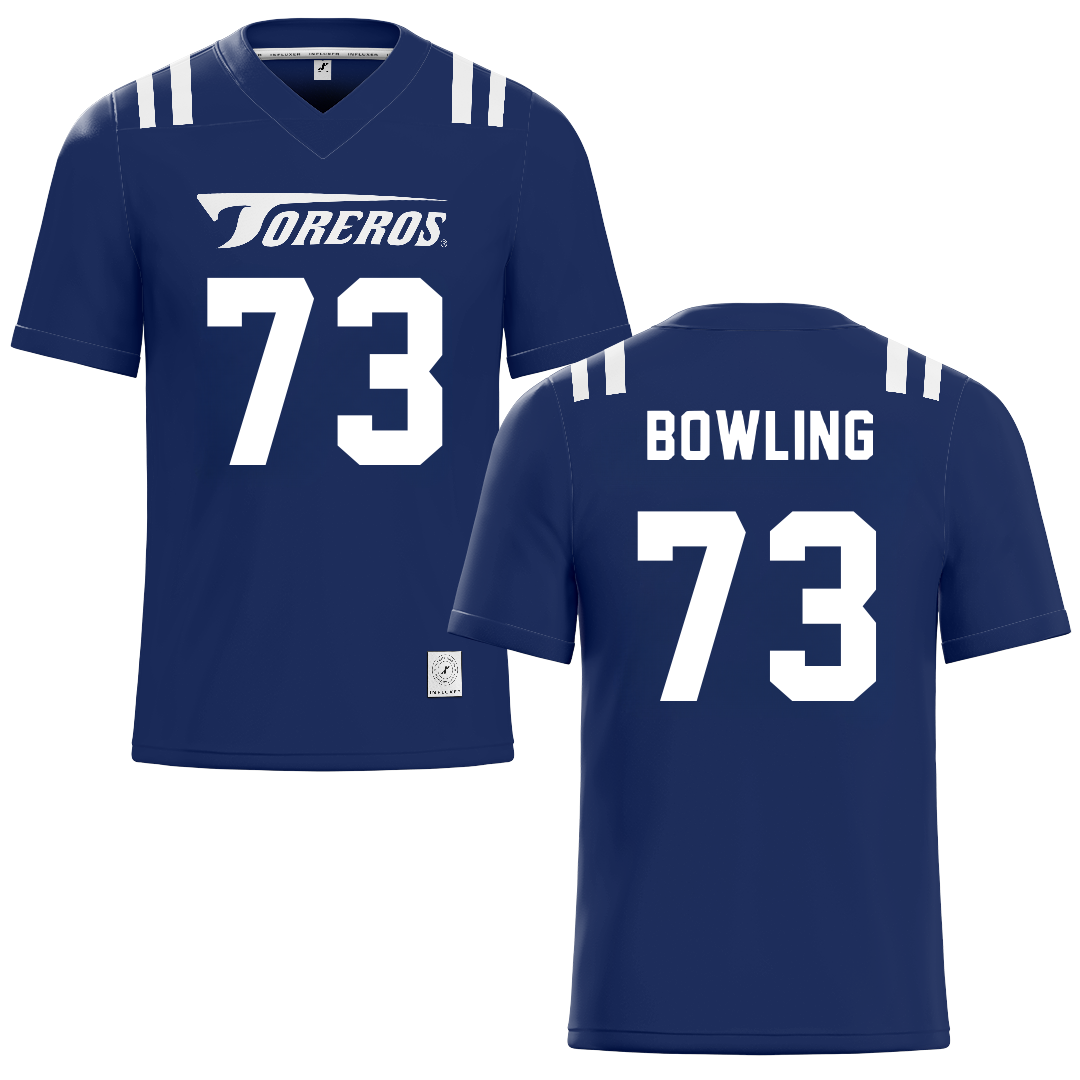 University of San Diego Navy Football Jersey - #73 Evans Bowling