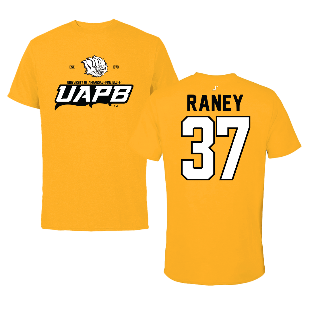 University of Arkansas-Pine Bluff Softball Gold General Tee - #37 LeeAnn Raney