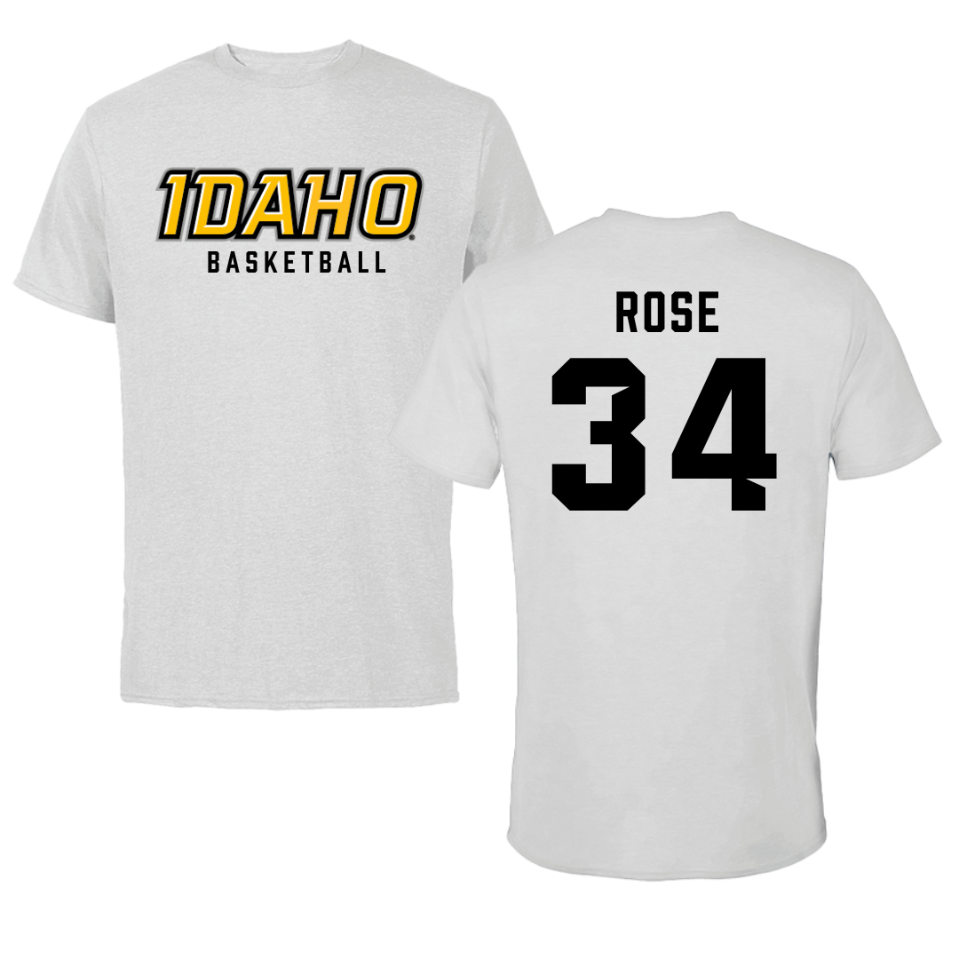University of Idaho Basketball Gray Performance Tee - #34 Kyson Rose