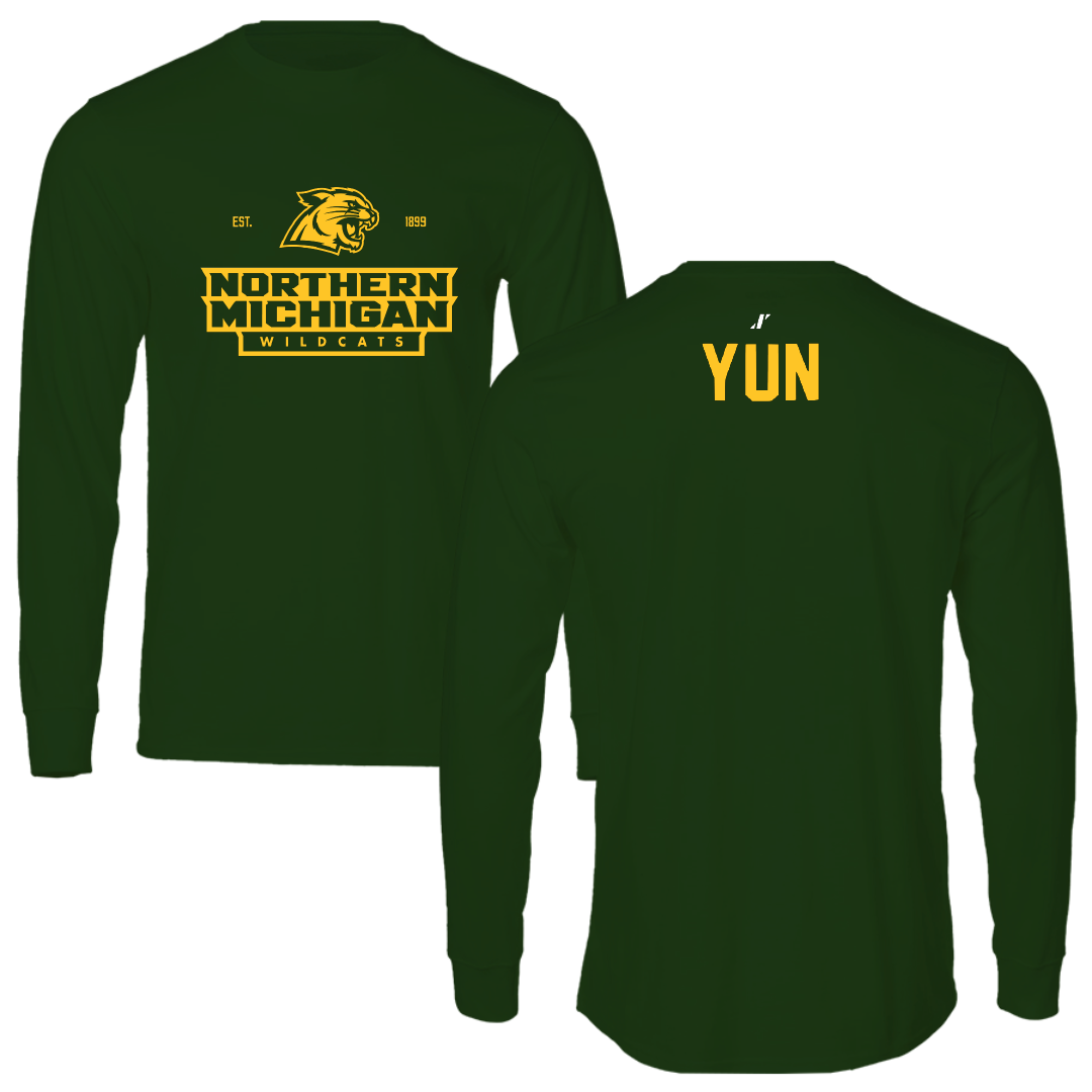 Northern Michigan University Golf Forest Green General Long Sleeve - Eric Yun
