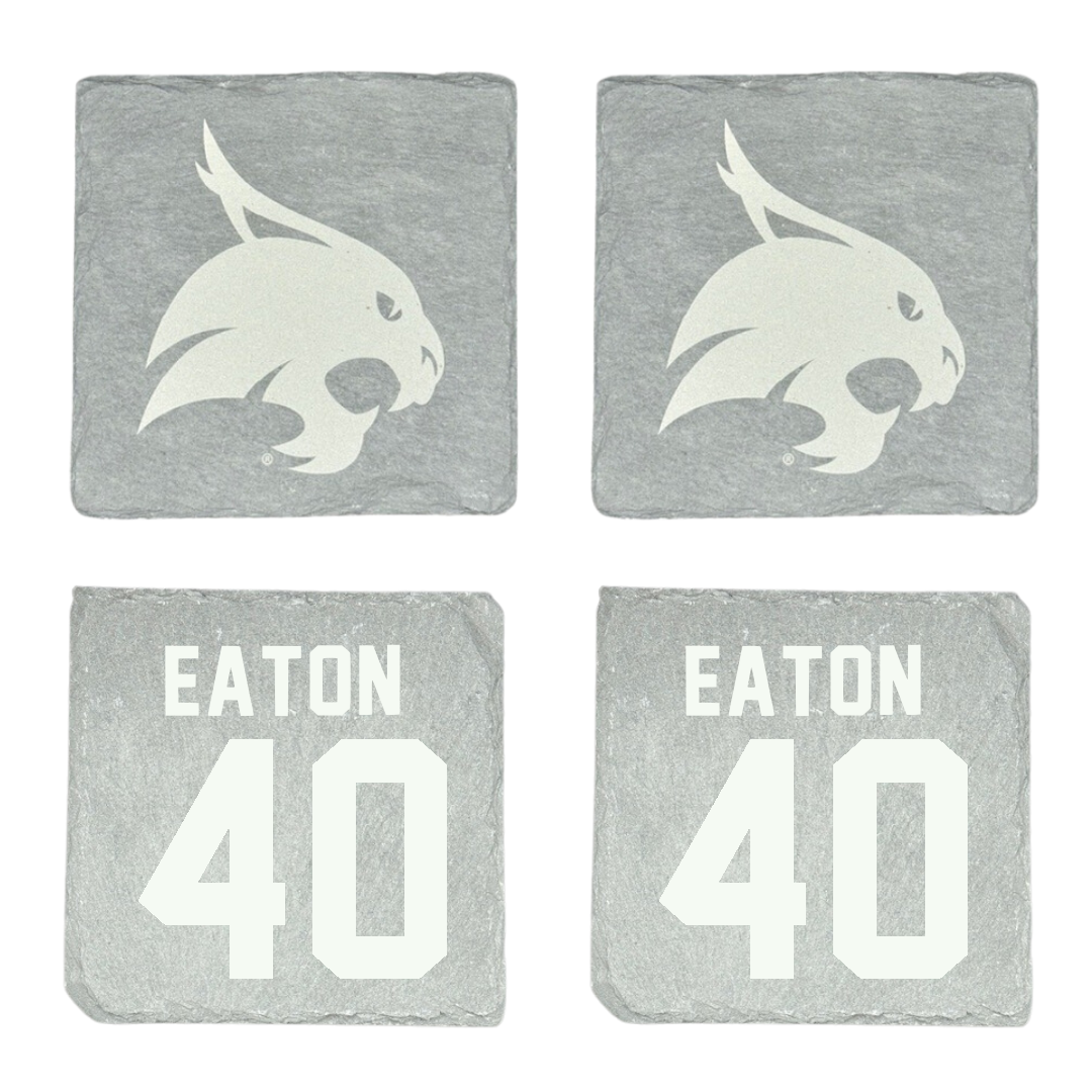Texas State University Baseball Stone Coaster (4 Pack)  - #40 Austin Eaton