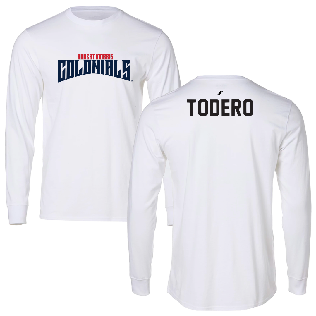 Robert Morris University TF and XC White Classic Performance Long Sleeve - Sierra Todero