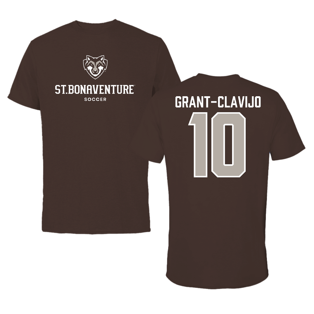 St. Bonaventure University Soccer Brown Bonnies Tee - #10 Allie Grant-Clavijo