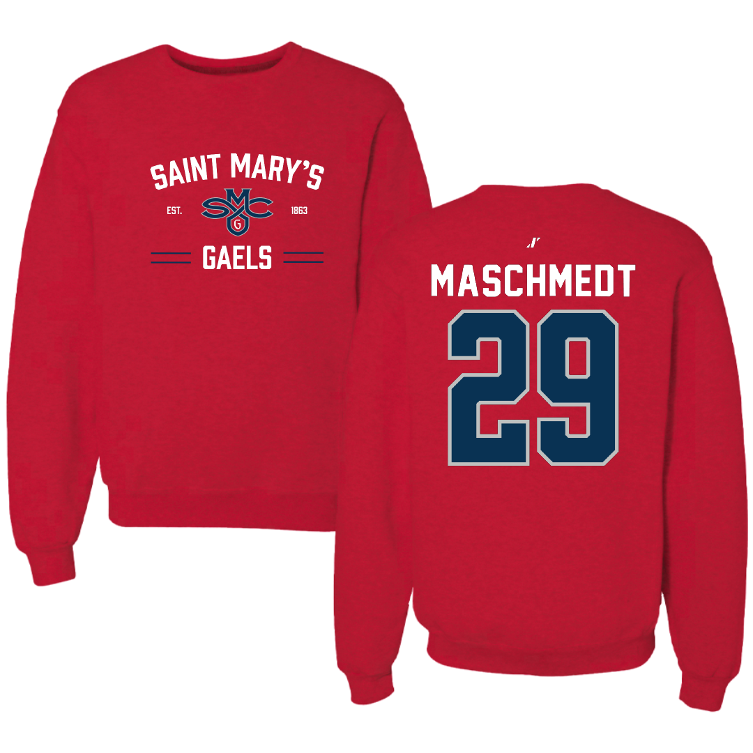 Saint Mary's College of California Soccer Red General Crewneck - #29 Will Maschmedt