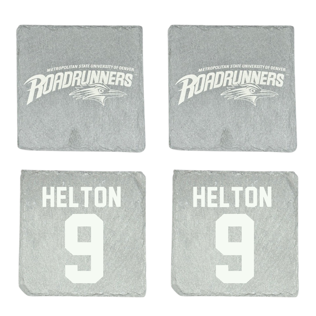 Metropolitan State University of Denver Baseball Stone Coaster (4 Pack)  - #9 Brad Helton