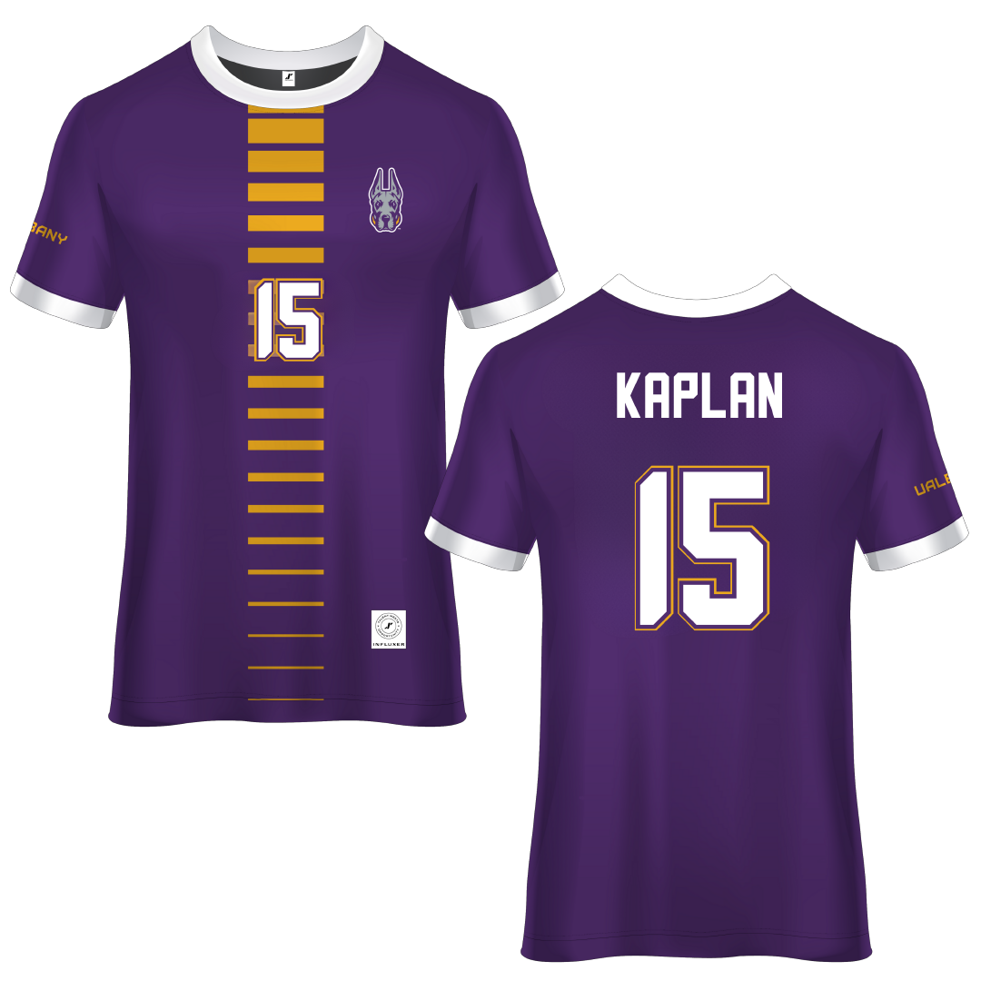 University at Albany Purple Soccer Jersey - #15 Ben Kaplan