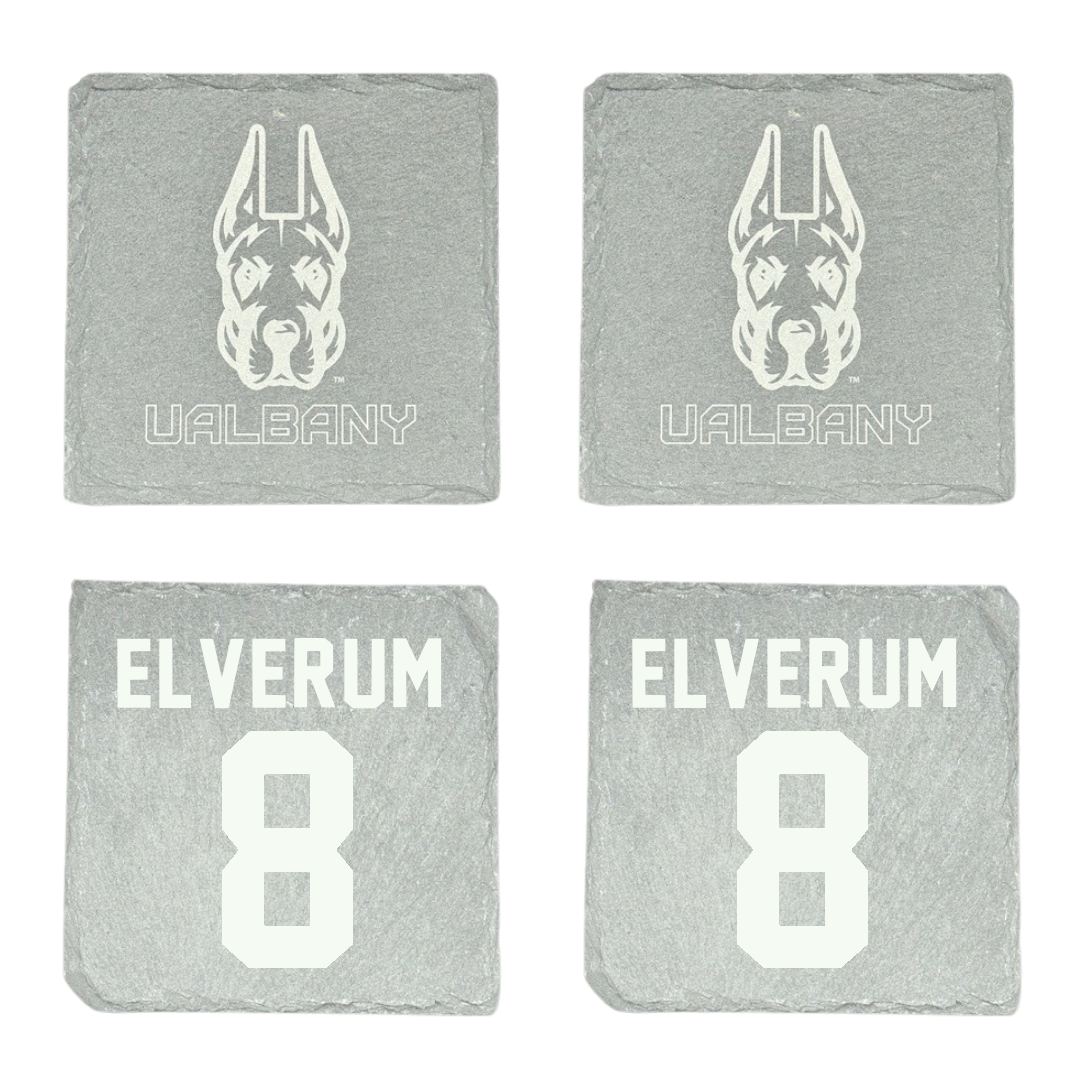 University at Albany Soccer Stone Coaster (4 Pack)  - #8 Selma Elverum