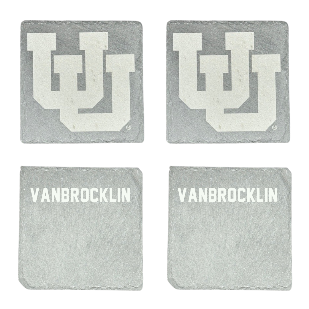 University of Utah Swimming & Diving Stone Coaster (4 Pack)  - Evan VanBrocklin