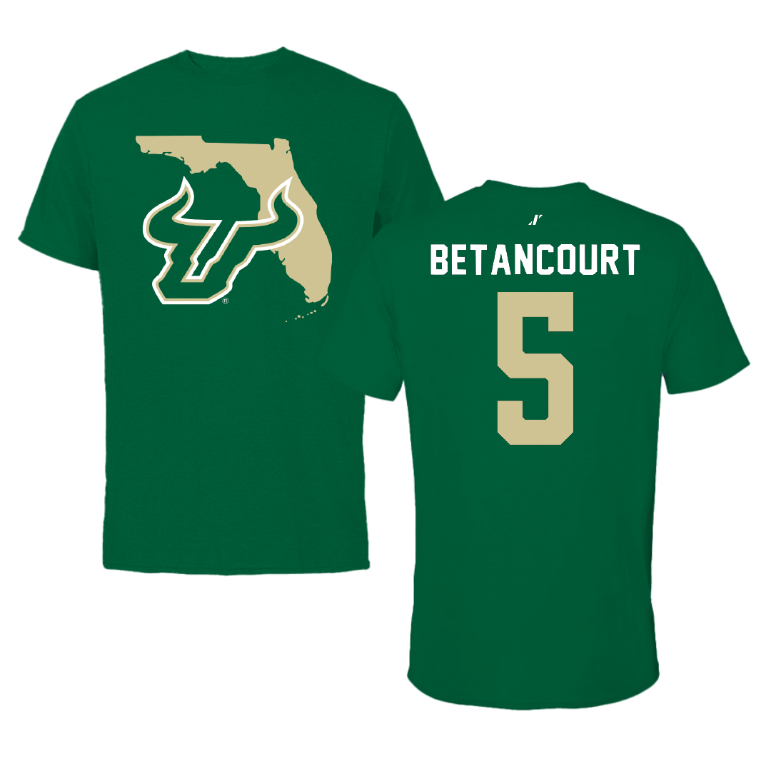 University of South Florida Baseball Green State Tee - #5 Rafael Betancourt