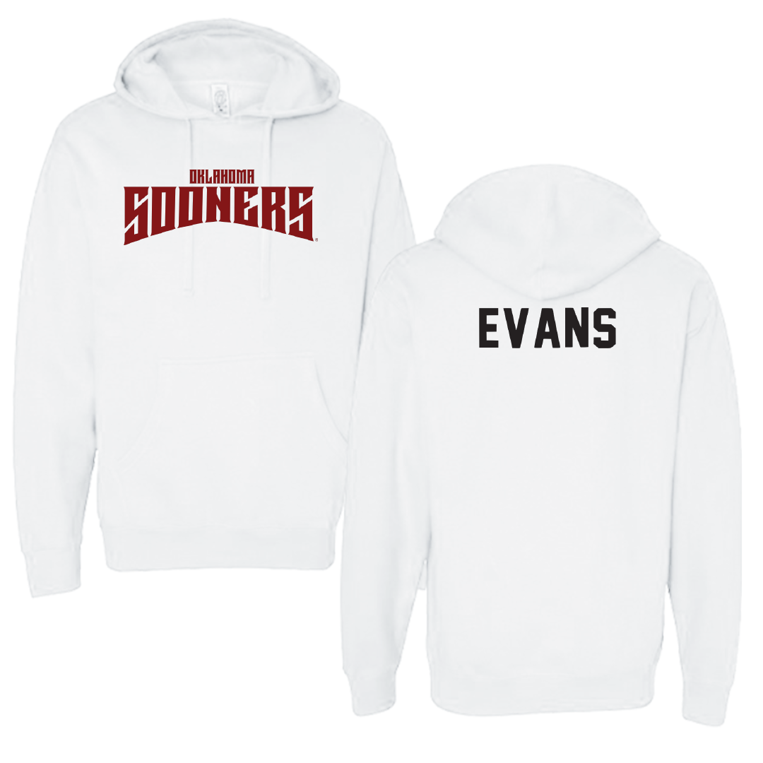 University of Oklahoma Wrestling White Classic Hoodie - KJ Evans