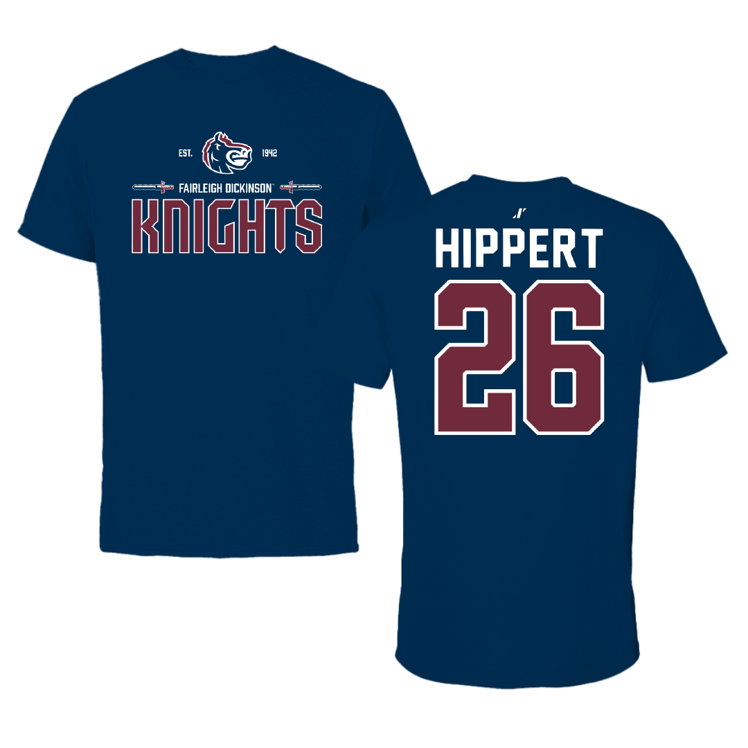 Fairleigh Dickinson University-Metropolitan Campus Lacrosse Navy General Performance Tee - #26 Kendal Hippert