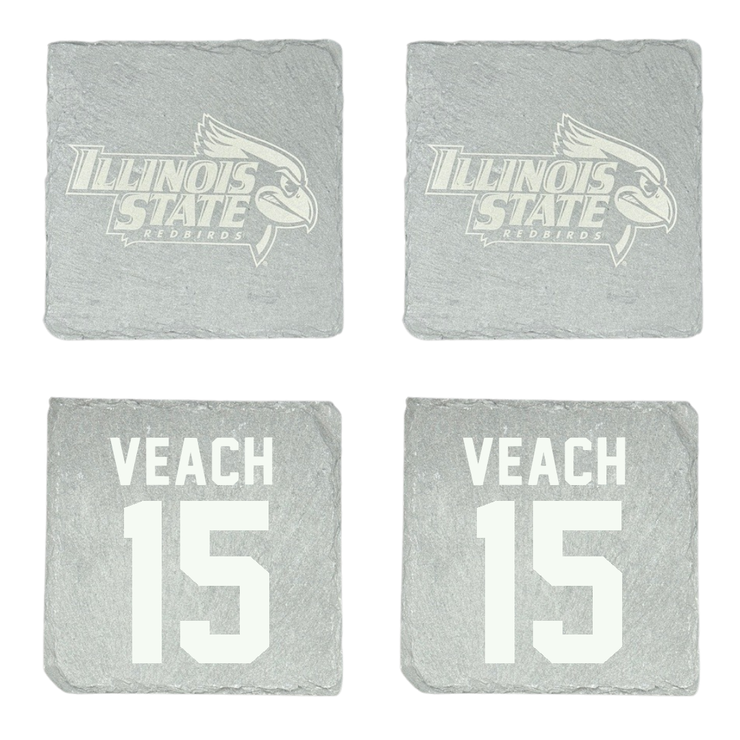 Illinois State University Basketball Stone Coaster (4 Pack)  - #15 Taylor Veach