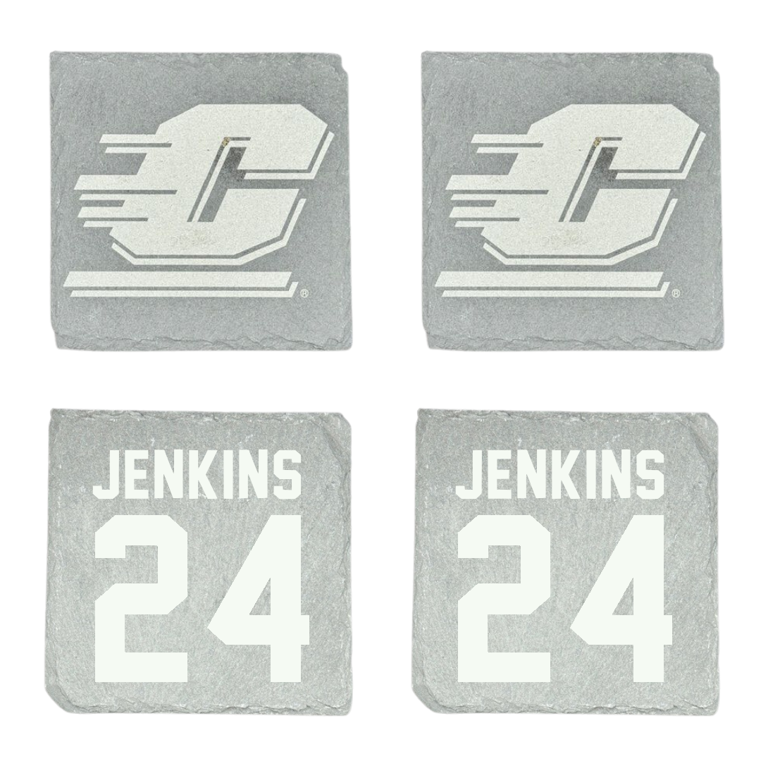 Central Michigan University Football Stone Coaster (4 Pack)  - #24 Mekhi Jenkins